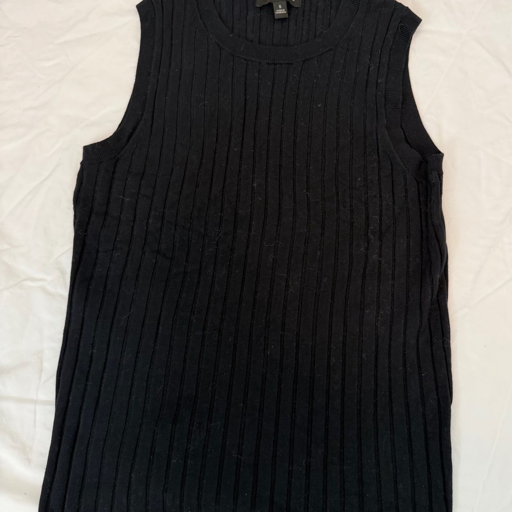 Banana Republic Black Ribbed Tank Top